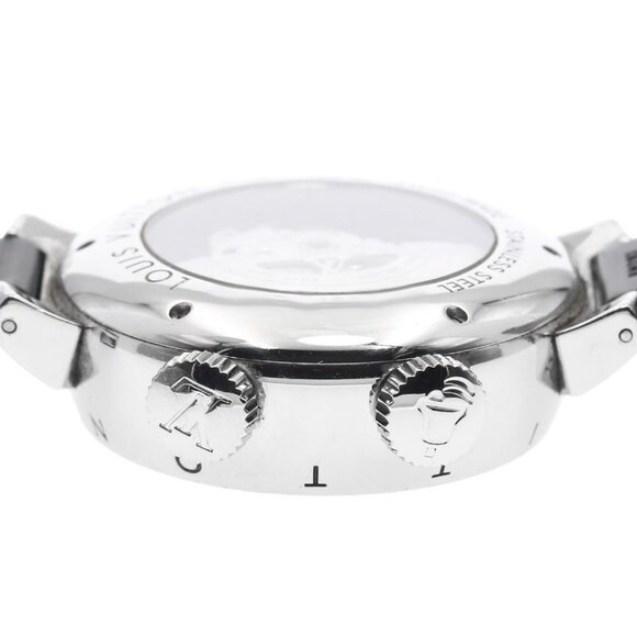 LOUIS VUITTON Tambourg GMT Rebeille Q1152 Alarm date Automatic Men's_883968 - Picture 4 of 6